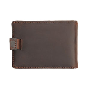 Dark Brown Leather Slim Wallet | Owen - Ox & Birch