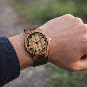 Men's Leather Watch - The Forest