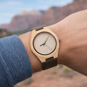Men's Leather Watch - The Utah