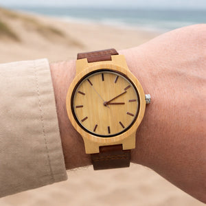 Men's Leather Watch - The Desert