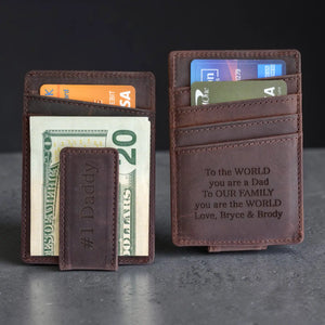 Money Clip - Dark Brown