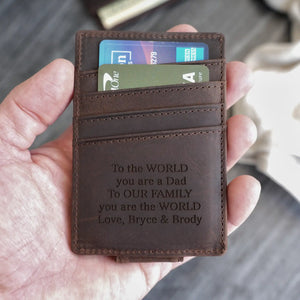 Money Clip - Dark Brown