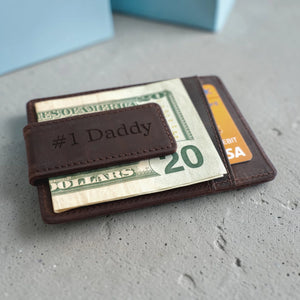 Money Clip - Dark Brown