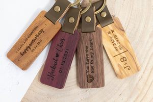 Wood Keychain | Flat - Ox & Birch