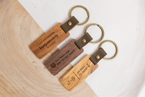 Wood Keychain | Flat - Ox & Birch