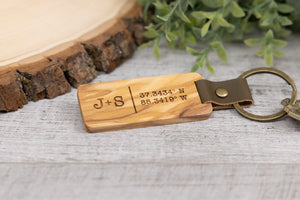 Wood Keychain | Flat - Ox & Birch