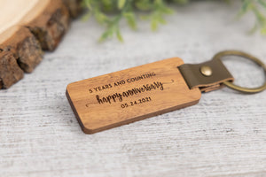 Wood Keychain | Flat - Ox & Birch