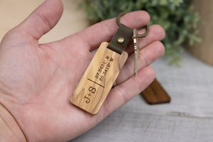 Wood Keychain | Flat - Ox & Birch
