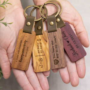 Wood Keychain | Flat - Ox & Birch