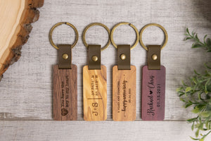 Wood Keychain | Flat - Ox & Birch