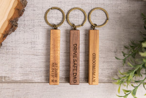 Wood Keychain | Bar - Ox & Birch