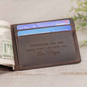 Dark Brown Leather Slim Wallet | Owen - Ox & Birch