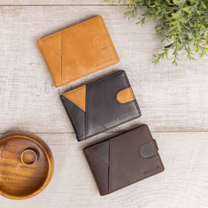 Dark Brown Leather Slim Wallet | Owen - Ox & Birch