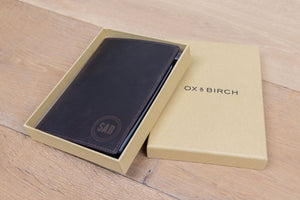 Brown Leather Passport Holder - Ox & Birch