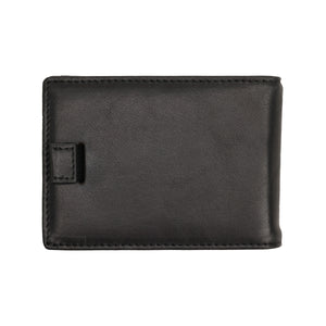 Black & Saddle Brown Leather Slim Wallet | Hudson - Ox & Birch