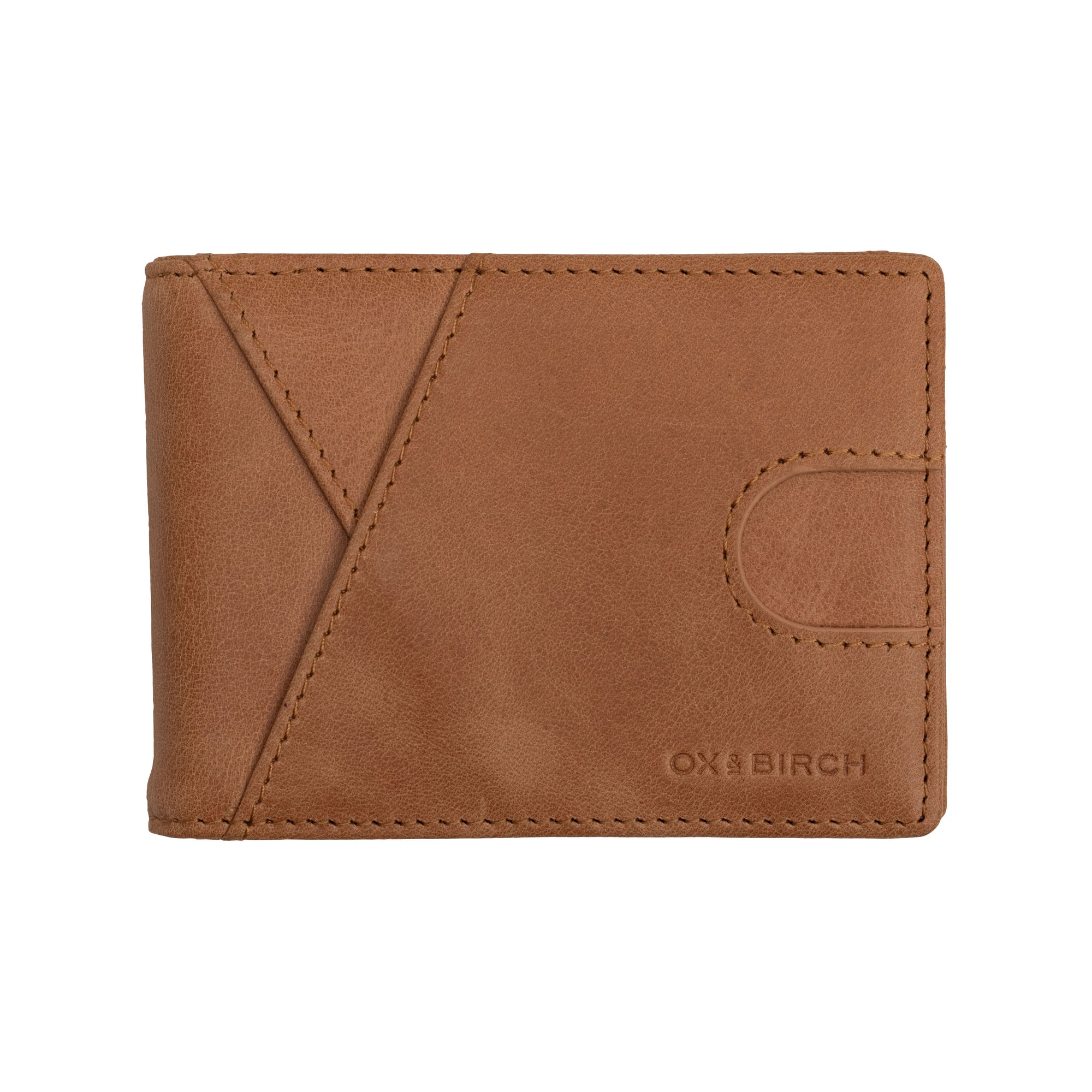 Saddle Brown Leather Slim Wallet | Wyatt - Ox & Birch