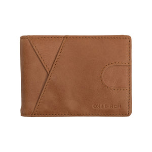 Saddle Brown Leather Slim Wallet | Wyatt - Ox & Birch