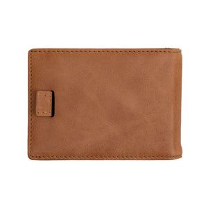 Saddle Brown Leather Slim Wallet | Wyatt - Ox & Birch