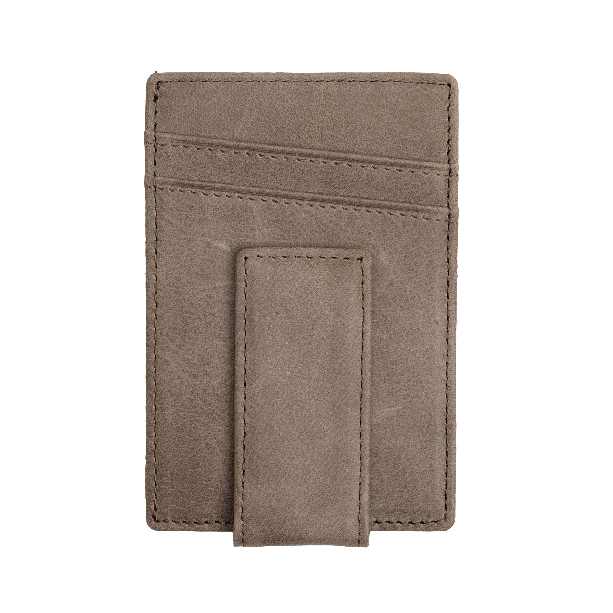 Genuine Leather Money Clip | Gray - Ox & Birch