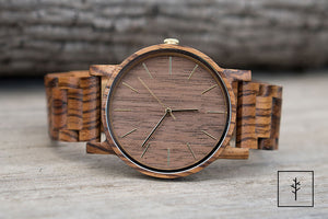 Zebra Wood Watch | Bryce - Ox & Birch