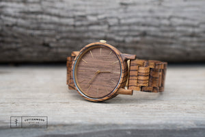 Zebra Wood Watch | Bryce - Ox & Birch