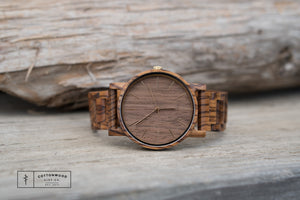 Zebra Wood Watch | Bryce - Ox & Birch