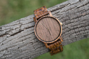 Zebra Wood Watch | Bryce - Ox & Birch