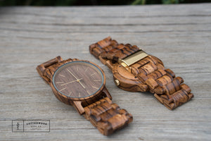 Zebra Wood Watch | Bryce - Ox & Birch