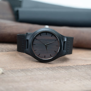 Black Wooden Watch | Storm - Ox & Birch
