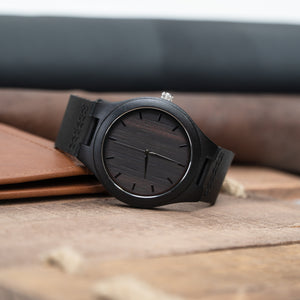 Black Wooden Watch | Storm - Ox & Birch