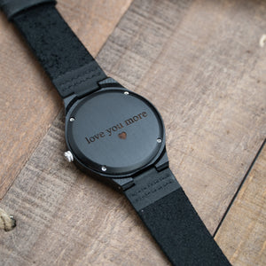 Black Wooden Watch | Storm - Ox & Birch