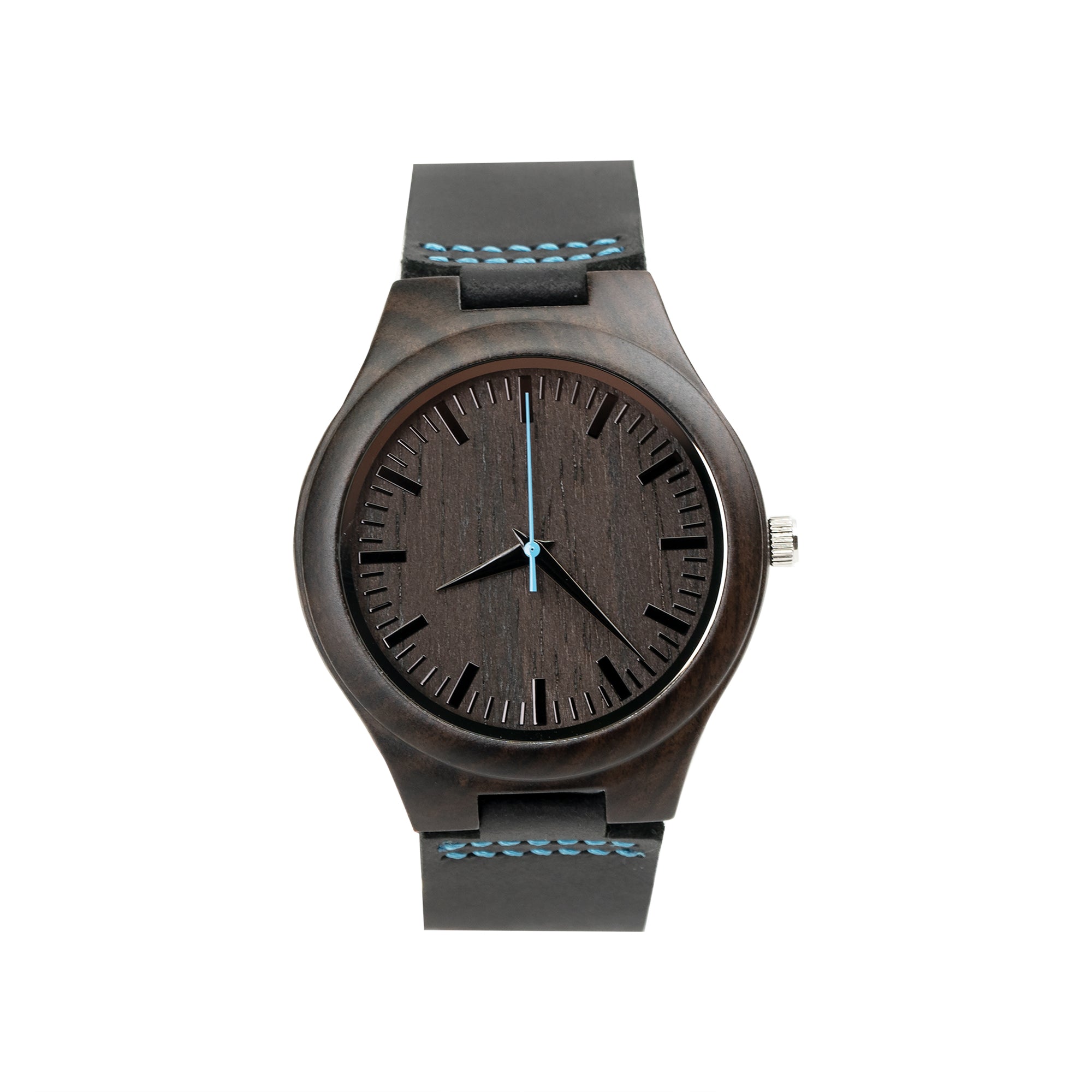 Black Blue Wooden Watch | Lake - Ox & Birch