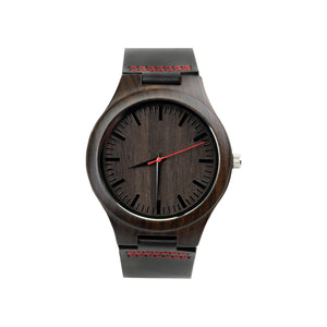 Black Red Wooden Watch | Flynt - Ox & Birch