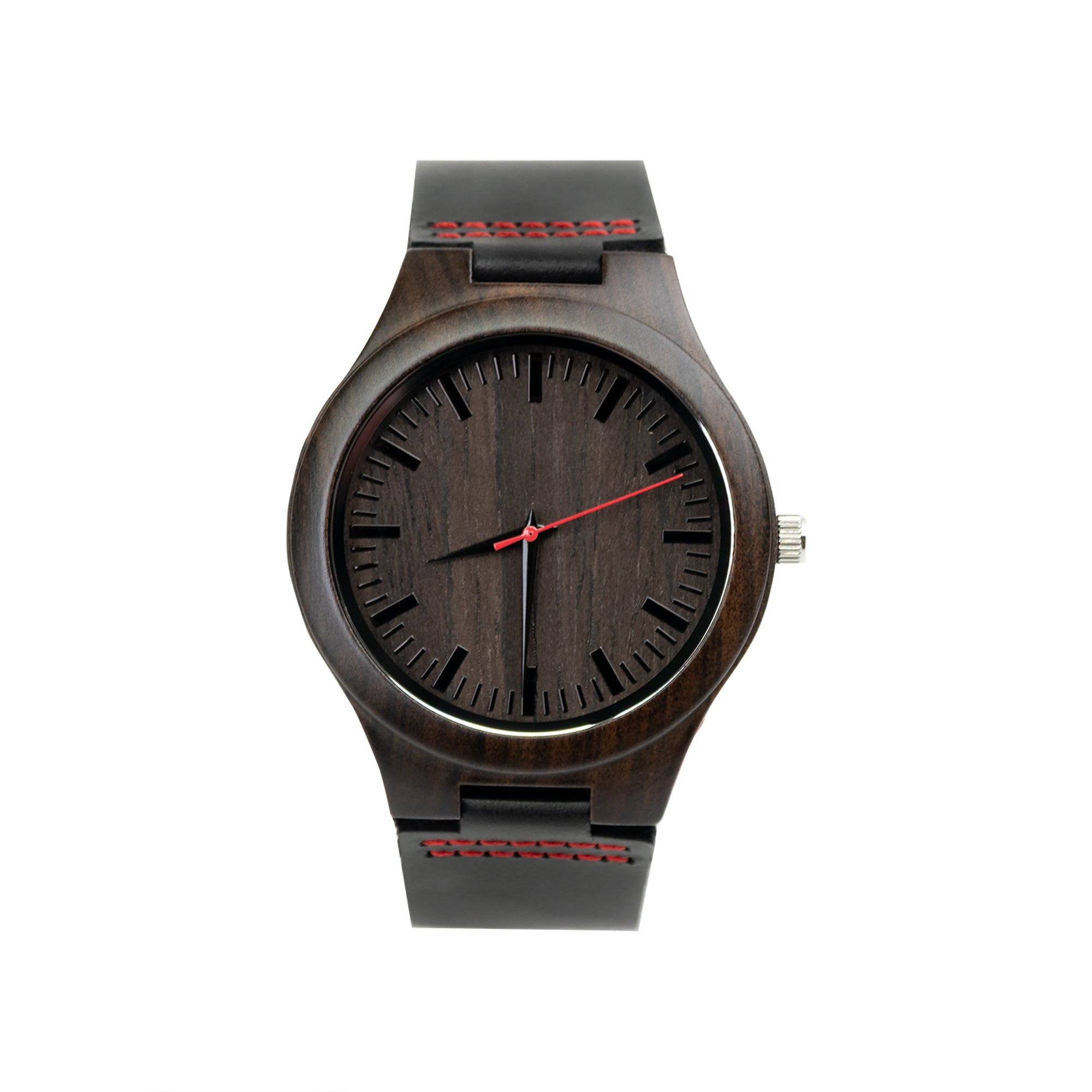 Black Red Wooden Watch | Flynt - Ox & Birch