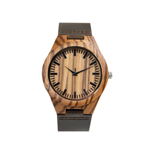 Leather Wooden Watch | Forest - Ox & Birch