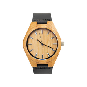 Leather Wooden Watch | Bamboo - Ox & Birch