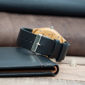 Leather Wooden Watch | Bamboo - Ox & Birch