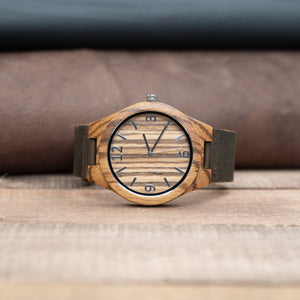 Leather Wooden Watch | Amazon - Ox & Birch