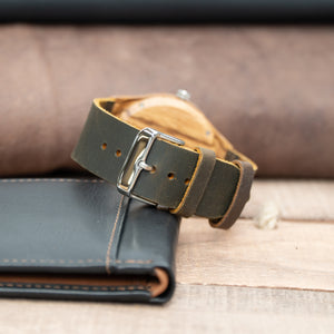 Leather Wooden Watch | Amazon - Ox & Birch