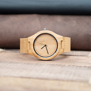 Wood Leather Watch | Dune - Ox & Birch