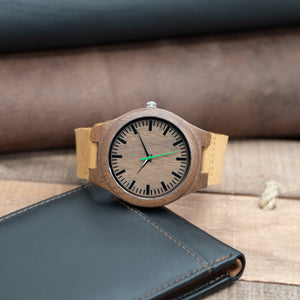 Wood Leather Watch | Denver - Ox & Birch