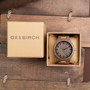 Wood Leather Watch | Denver - Ox & Birch