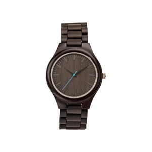 Mens Dark Brown Wood Watch | Saphire - Ox & Birch
